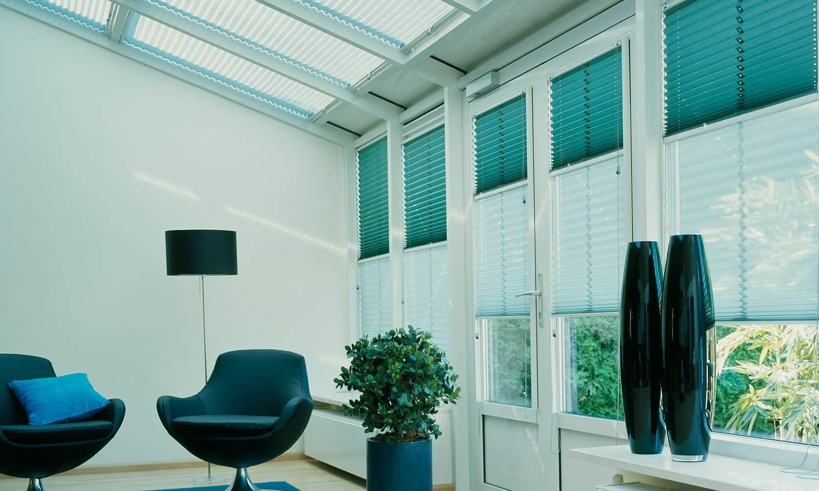 Conservatory Pleated Blind