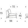 Cubed 160 Sofa Bed