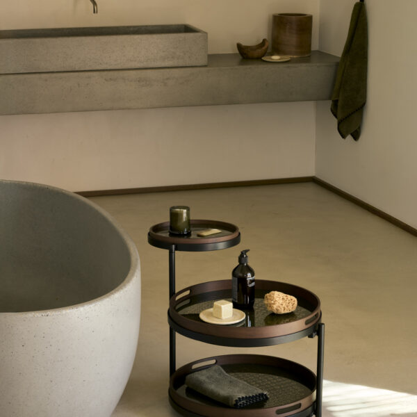Swivel tray side table