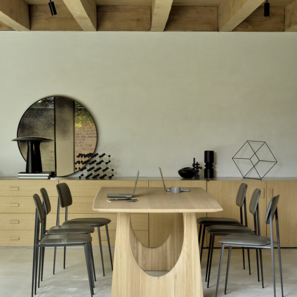 Geometric dining table
