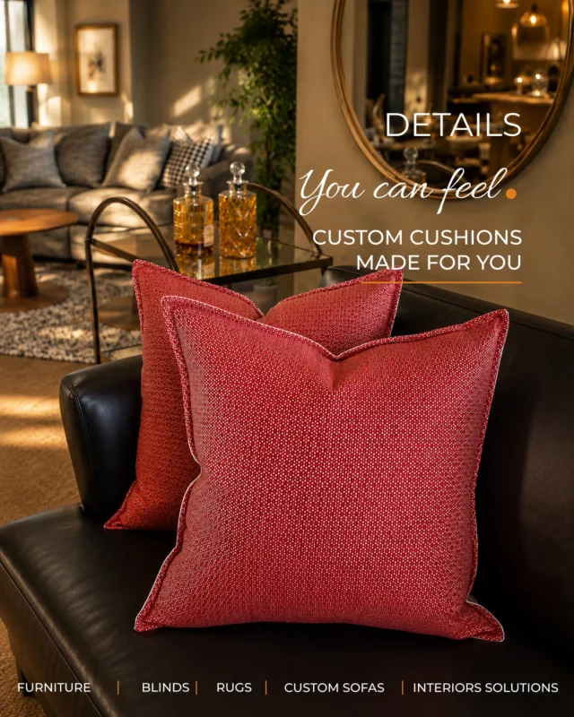 Sometimes it's the smallest details that make the biggest difference.

Our custom cushions are handcrafted using premium designer fabrics to add comfort, texture and personality to your home.

Visit us in our Hobart showroom and discover the perfect finishing touch.

📍 69 Bathurst Street, Hobart

#FeatherstonInteriors #CustomCushions #InteriorStyling #HomeDecor #DesignerFabrics #LuxuryInteriors #Hobart #TasmanianBusiness #HomeStyling #AustralianInteriors