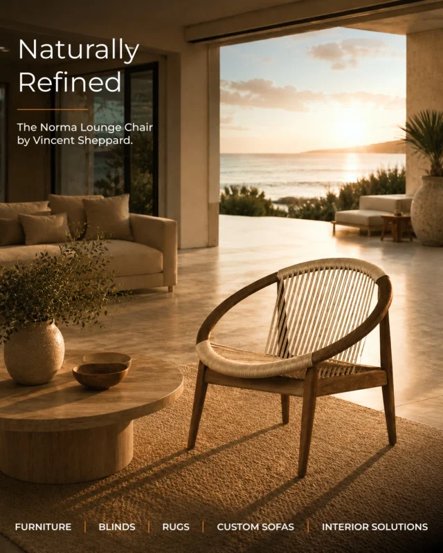 Discover the timeless elegance of the Norma Lounge Chair by Vincent Sheppard. Crafted from beautifully stained oak and tactile woven rope, its sculptural silhouette and generous seat are designed for effortless comfort and enduring style.

Visit Featherston Interiors and experience exceptional craftsmanship in person.

🕘 Monday–Friday: 9:00am – 5:00pm
🛍️ Saturday: 10:00am – 2:00pm

#FeatherstonInteriors #VincentSheppard #NormaLoungeChair #LuxuryInteriors #InteriorDesign #DesignerFurniture #CoastalLuxury #RelaxedLiving #TimelessDesign #StatementFurniture #ModernInteriors #LuxuryLiving #HobartInteriors #TasmaniaHomes #FurnitureDesign